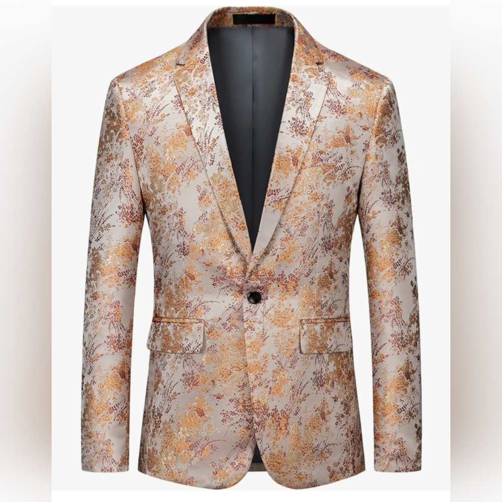 Men's floral suit coat